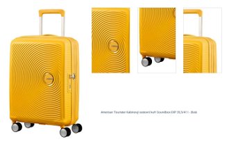 American Tourister Kabinový cestovní kufr Soundbox EXP 35,5/41 l - žlutá 1