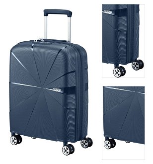 American Tourister Kabinový cestovní kufr StarVibe S EXP 37/41 l - tmavě modrá 3