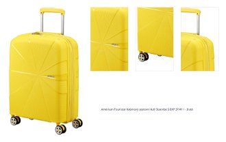 American Tourister Kabinový cestovní kufr StarVibe S EXP 37/41 l - žlutá 1