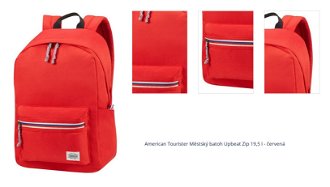 American Tourister Městský batoh Upbeat Zip 19,5 l - červená 1