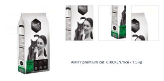 AMITY premium cat  CHICKEN/rice - 1.5 kg 1