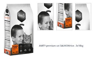 AMITY premium cat SALMON/rice - 3x10kg 1