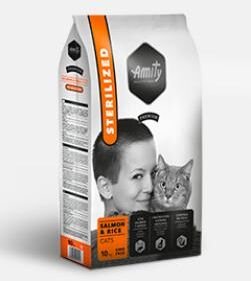 AMITY premium cat STERILISED salmon/rice - 3x10kg 2