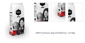 AMITY premium dog CHICKEN/rice - 3x15kg 1