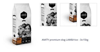 AMITY premium dog LAMB/rice - 3x15kg 1