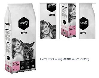 AMITY premium dog MAINTENANCE - 3x15kg 1