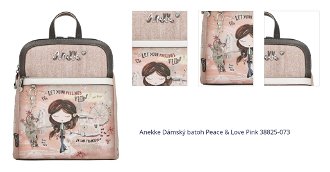 Anekke Dámský batoh Peace & Love Pink 38825-073 1