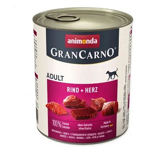 Animonda Gran Carno Adult - hovädzie a srdcia 800 g
