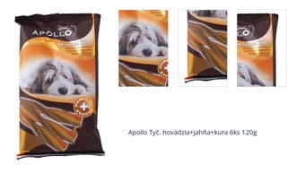 Apollo Tyč. hovädzia+jahňa+kura 6ks 120g 1