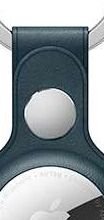 Kožené puzdro na kľúče pre Apple AirTag, baltická modrá 5