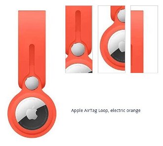 Puzdro s pútkom pre Apple AirTag, elektrická oranžová 1