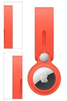 Puzdro s pútkom pre Apple AirTag, elektrická oranžová 4