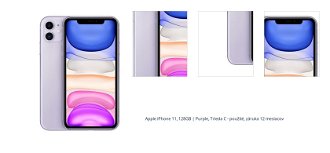 Apple iPhone 11, 128GB, fialová, Trieda C - použité, záruka 12 mesiacov 1