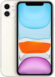 Apple iPhone 11, 64GB | White, Trieda C - použité, záruka 12 mesiacov