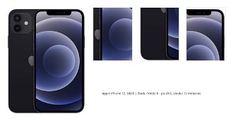 Apple iPhone 12, 64GB, čierna, Trieda B - použité, záruka 12 mesiacov 1