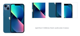 Apple iPhone 13, 128GB, modrá, Trieda B - použité, záruka 12 mesiacov 1
