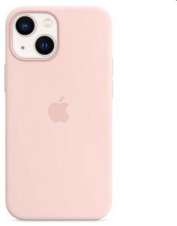 Silikónový zadný kryt pre Apple iPhone 13 mini s MagSafe, kriedovo-ružová