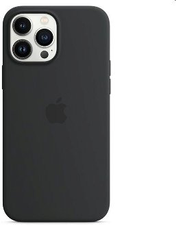 Silikónový zadný kryt pre Apple iPhone 13 Pro s MagSafe, polnočná
