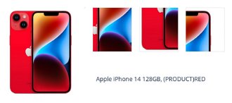 Apple iPhone 14 128GB, (PRODUCT)červená 1