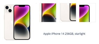 Apple iPhone 14 256GB, hviezdna biela 1
