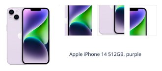 Apple iPhone 14 512GB, fialová 1