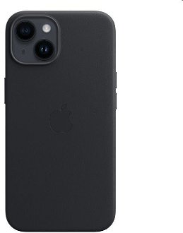 Kožený zadný kryt pre Apple iPhone 14 s MagSafe, polnočná
