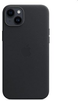 Kožený zadný kryt pre Apple iPhone 14 Plus s MagSafe, polnočná