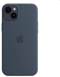 Silikónový zadný kryt pre Apple iPhone 14 Plus s MagSafe, búrkovo modrá