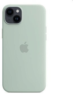 Silikónový zadný kryt pre Apple iPhone 14 Plus s MagSafe, dužnatkovo modrá