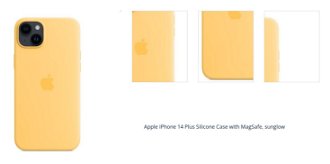 Silikónový zadný kryt pre Apple iPhone 14 Plus s MagSafe, slnečne žltá 1