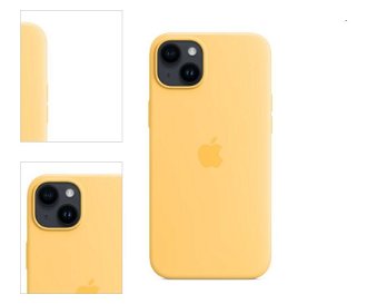 Silikónový zadný kryt pre Apple iPhone 14 Plus s MagSafe, slnečne žltá 4