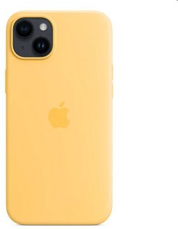 Silikónový zadný kryt pre Apple iPhone 14 Plus s MagSafe, slnečne žltá 2