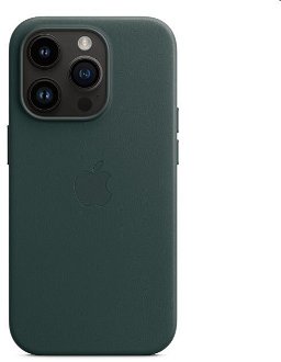 Apple iPhone 14 Pro Leather Case with MagSafe, forest green