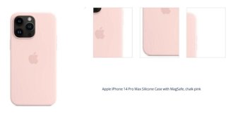 Apple iPhone 14 Pro Max Silicone Case with MagSafe, chalk pink 1