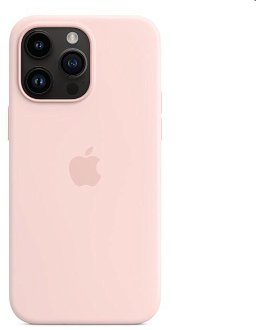 Apple iPhone 14 Pro Max Silicone Case with MagSafe, chalk pink