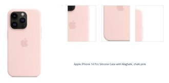 Silikónový zadný kryt pre Apple iPhone 14 Pro s MagSafe, kriedovo-ružová 1