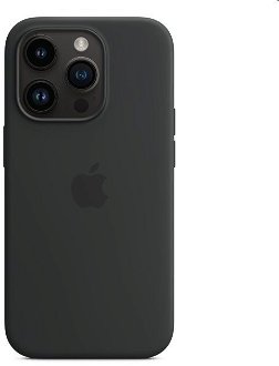 Silikónový zadný kryt pre Apple iPhone 14 Pro s MagSafe, polnočná