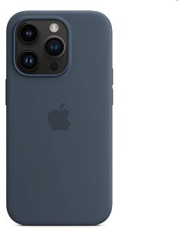 Silikónový zadný kryt pre Apple iPhone 14 Pro s MagSafe, búrkovo modrá