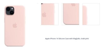 Apple iPhone 14 Silicone Case with MagSafe, chalk pink 1
