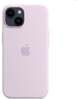 Silikónový zadný kryt pre Apple iPhone 14 s MagSafe, orgovánovo modrá