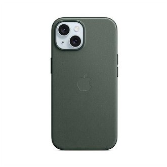 Zadný kryt FineWoven pre Apple iPhone 15 s MagSafe, listová zelená