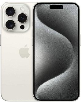 Apple iPhone 15 Pro 512GB, titánová biela