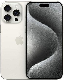 Apple iPhone 15 Pro Max 512GB, titánová biela
