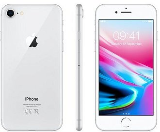 Apple iPhone 8, 64GB, strieborná, Trieda A - použité, záruka 12 mesiacov