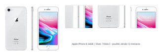 Apple iPhone 8, 64GB, strieborná, Trieda C - použité, záruka 12 mesiacov 1