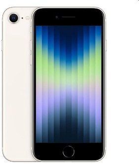 Apple iPhone SE (2022), 128GB, hviezdna biela, Trieda A - použité, záruka 12 mesiacov