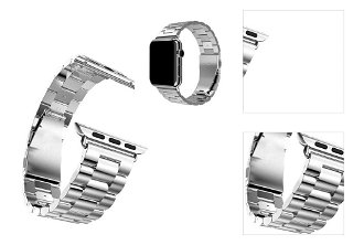 Apple Watch 38/40mm Metal band náramok, strieborný 3