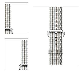 Apple Watch 38mm Gray Stripe Woven Nylon 4