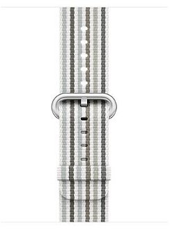 Apple Watch 38mm Gray Stripe Woven Nylon