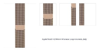 Apple Watch 42/44mm Milanese Loop náramok, zlatý 1
